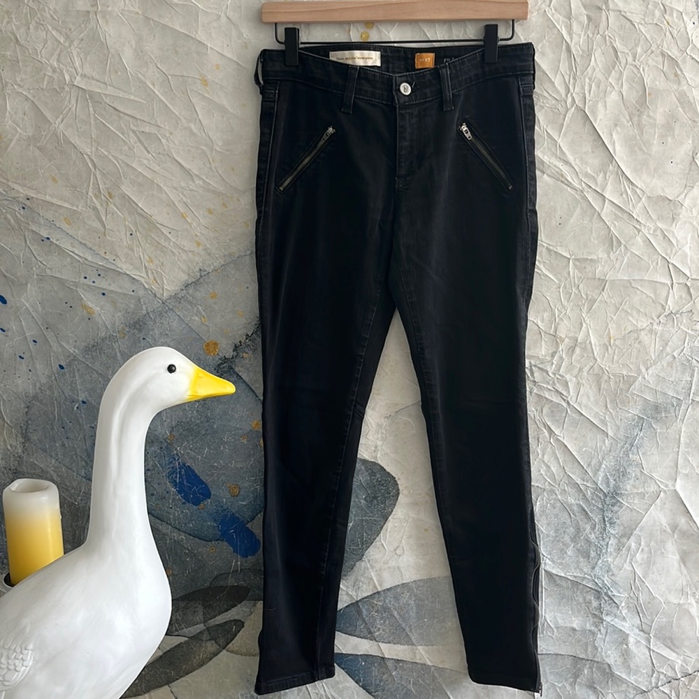 Pilcro and the Letterpress Black Serif Jeans sz 27